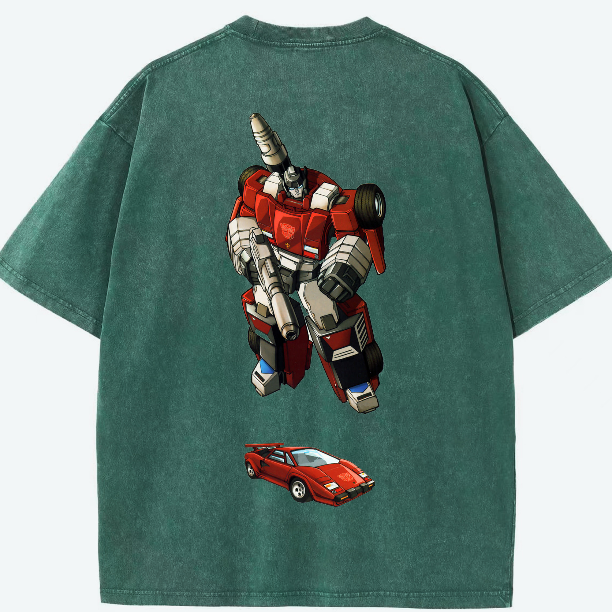（画像用）  綿100% ヴィンテージ風 半袖Tシャツ（背面プリント）
